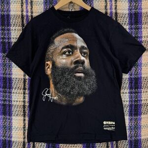 James Harden Mitchell & Ness NBPA Graphic T-Shirt Philadelphia 76ers Men's M